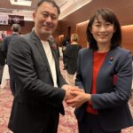 港区自民党支部定期大会にて